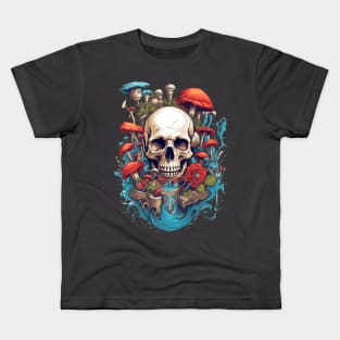 Fungus Skull Kids T-Shirt